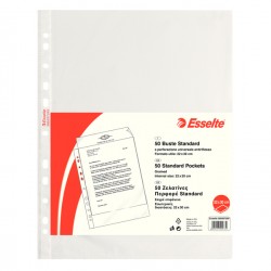 Buste forate CopySafe - Standard - buccia - 22 x 30 cm - trasparente - Esselte - conf. 50 pezzi