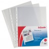 Buste forate CopySafe - DeLuxe - liscio - 22 x 30 cm - trasparente - Esselte - conf. 50 pezzi