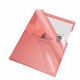 Cartellina a L - A4 - PVC - liscio pesante - rosso cristallo - Esselte - conf. 25 pezzi