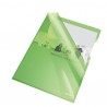 Cartellina a L - A4 - PVC - liscio pesante - verde cristallo - Esselte - conf. 25 pezzi