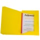 Cartella progetto con elastico - 24 x 35 cm - dorso 3 cm - giallo - Fellowes