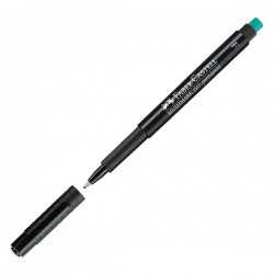Pennarello Multimark universale permanente con gomma - punta fine 0,6mm - nero - Faber-Castell