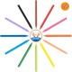 Pastelli Plastidecor - plastica - colori assortiti - Bic - astuccio 12 pezzi