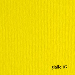 Cartoncino Elle Erre - 50 x 70 cm - 220gr - giallo 107 - Fabriano - blister 20 fogli