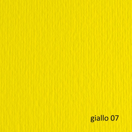 Cartoncino Elle Erre - 50 x 70 cm - 220gr - giallo 107 - Fabriano - blister 20 fogli