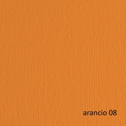 Cartoncino Elle Erre - 50 x 70 cm - 220gr - arancio 108 - Fabriano - blister 20 fogli