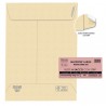 Busta a sacco Multi Strip Large - soffietti laterali - strip adesivo - 19 x 26 x 4 cm - 100 gr - carta riciclata FSC - avana - P