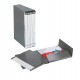 Gruppo Delso Line - 25 x 32 cm - 6 cartelle 2 lembi - con custodia - dorso 1,5 cm - grigio - Esselte