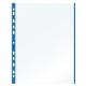 Buste forate con banda colorata - Linear - buccia - 21 x 29,7 cm - blu - Favorit - conf. 10 pezzi