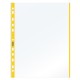 Buste forate con banda colorata - Linear - buccia - 21 x 29,7 cm - giallo - Favorit - conf. 10 pezzi