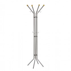 Appendiabiti - 4 posti - 180 x 52 cm - argento - Alco