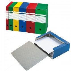 Scatola archivio Spazio - dorso 12 cm - 25 x 35 cm - blu - Sei Rota