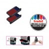 Tamponi 6/4912-2 - blu/rosso - Trodat - Blister 2 pezzi