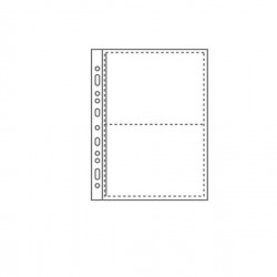 Buste forate Atla FT porta foto e cartoline - 4 spazi 15 x 21 cm - trasparente - Sei Rota - conf. 10 pezzi