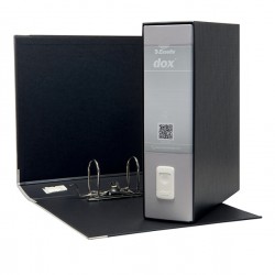 Registratore Dox 1 - dorso 8 cm - commerciale 23 x 29,7 cm - grigio chiaro - Esselte Dox