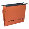Cartella sospesa Cartesio Plus - armadio - interasse 33 cm - fondo V - 33 x 28 cm - arancio - Bertesi