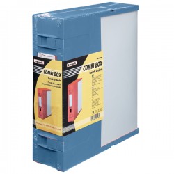 Scatola archivio Combi Box E600 - dorso 9 cm - 29,8 x 36,2 cm - blu - Fellowes