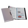 Portabiglietti da visita Office Suites - 240 tasche - con custodia - 11,4x19,2 cm - silver - Fellowes