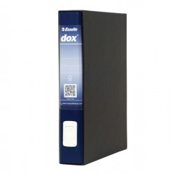 Registratore Dox 4 - dorso 5 cm - commerciale 23 x 29,7 cm - blu - Esselte Dox