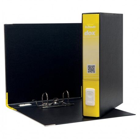 Registratore Dox 4 - dorso 5 cm - commerciale 23 x 29,7 cm - giallo - Esselte Dox