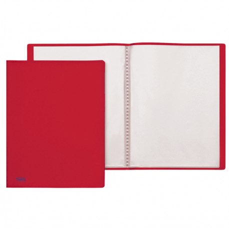 Portalistini Sviluppo - buccia - PP - 22 x 30 cm - 10 buste - rosso - Favorit