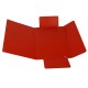 Cartella 3 lembi con elastico - A4 - dorso variabile - presspan - rosso - Cartotecnica del Garda