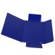 Cartella 3 lembi con elastico - A4 - dorso variabile - presspan - blu - Cartotecnica del Garda
