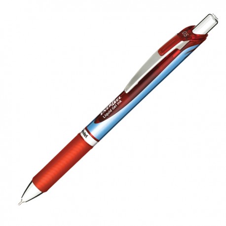 Roller a scatto Energel XM Click - punta 0,5mm - rosso - Pentel