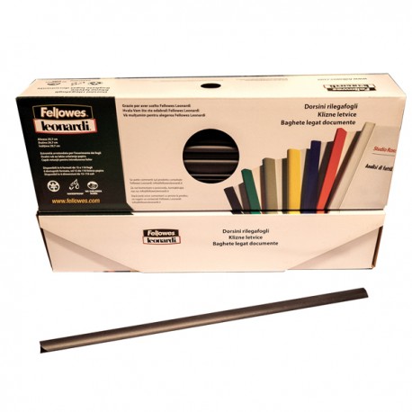 Dorsetti tondi per rilegatura - 6 mm - nero - Fellowes - scatola 50 pezzi