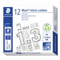 Mine Mars Micro - mina 1,3mm - gradazione HB - Staedtler - astuccio 6 mine