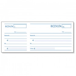 Blocco ricevute generiche - 10 x 22cm - 100 fogli - BM