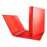 Raccoglitore Nettuno - 22 x 30 cm - 4 anelli a R 30 mm - dorso 3,5 cm - rosso - Sei Rota
