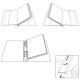 Cartelline forate - Ercole Cat - 21 x 29,7 cm - PVC - c/tasche - trasparente liscio - Sei Rota - conf. 10 pezzi