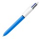 Penna a sfera a scatto multifunzione 4 Colours Classic - punta 1,0mm - nero, blu, rosso, verde - Bic - conf. 12 pezzi