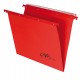 Cartella sospesa Joker - cassetto - interasse 39 cm - fondo V - 37 x 25 cm - rosso - Bertesi
