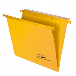 Cartella sospesa Joker - cassetto - interasse 33 cm - fondo V - 31,3 x 25 cm - giallo - Bertesi