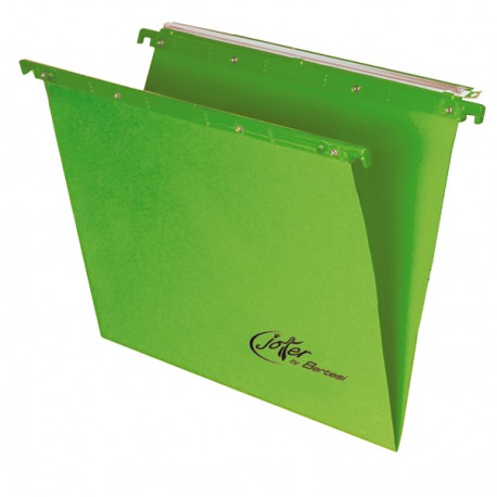 Cartella sospesa Joker - cassetto - interasse 39 cm - fondo V - 37 x 25 cm - verde - Bertesi