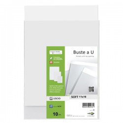 Buste a sacco Soft - PPL - 11 x 16 cm - liscio - trasparente - Sei Rota - conf. 10 pezzi