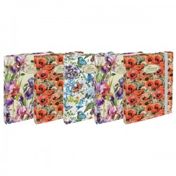 Cartella progetti Nature Flowers - 26 x 34 cm - dorso 3 cm - con elastico - Pigna