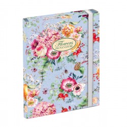 Cartella progetti Nature Flowers - 26 x 34 cm - dorso 3 cm - con elastico - Pigna