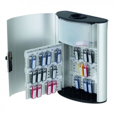 Cassetta portachiavi da parete Key Box Plus - 30,2x40x11,8 cm - 54 posti - grigio - Durable