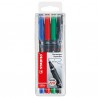 Pennarelli OHPen 841 universal permanente - punta superfine 0,4mm - astuccio 4 colori - Stabilo