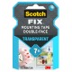Nastro biadesivo FIX - 1,9 cm x 1,5 m - trasparente - Scotch