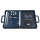 Portablocco - similpelle - c/anelli - blu - 28,5x36 cm - City Time