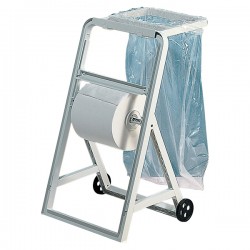 Portasacco per dispenser a cavalletto - ABS - 4,2x35,6x40 cm - bianco - Mar Plast