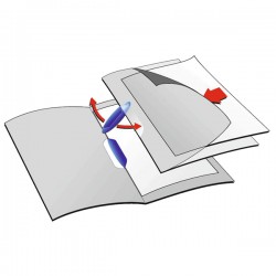 Cartellina con clip Swingclip - A4 - PP - trasparente - Durable - conf. 5 pezzi
