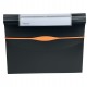 Portadocumenti a soffietto Optima - 13 tasche - 23 x 33 cm - PP- nero - Rexel