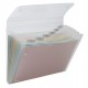 Portadocumenti a soffietto Ice - 6 tasche - 22 x 30 cm - PP - trasparente - Rexel