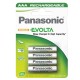 Pila ministilo AAA - 1,2V - Evolta - ricaricabili - Panasonic - blister 4 pezzi