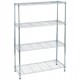 Libreria Archimede Light - 4 ripiani - acciaio cromato - 36 x 90 x 137 cm - Serena Group